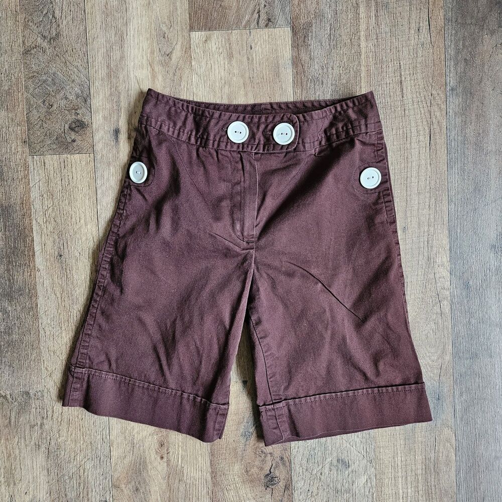 Vintage Amy's Closet Girls Shorts with Button Accent Size 7 Cotton Blend